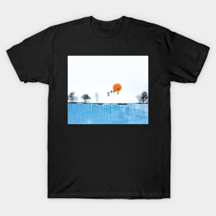 Picture of an original painting, skyline T-Shirt